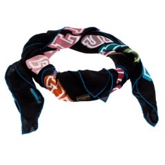 Louis Vuitton Limited Edition Neon Great Adventures Giant Square Silk Scarf