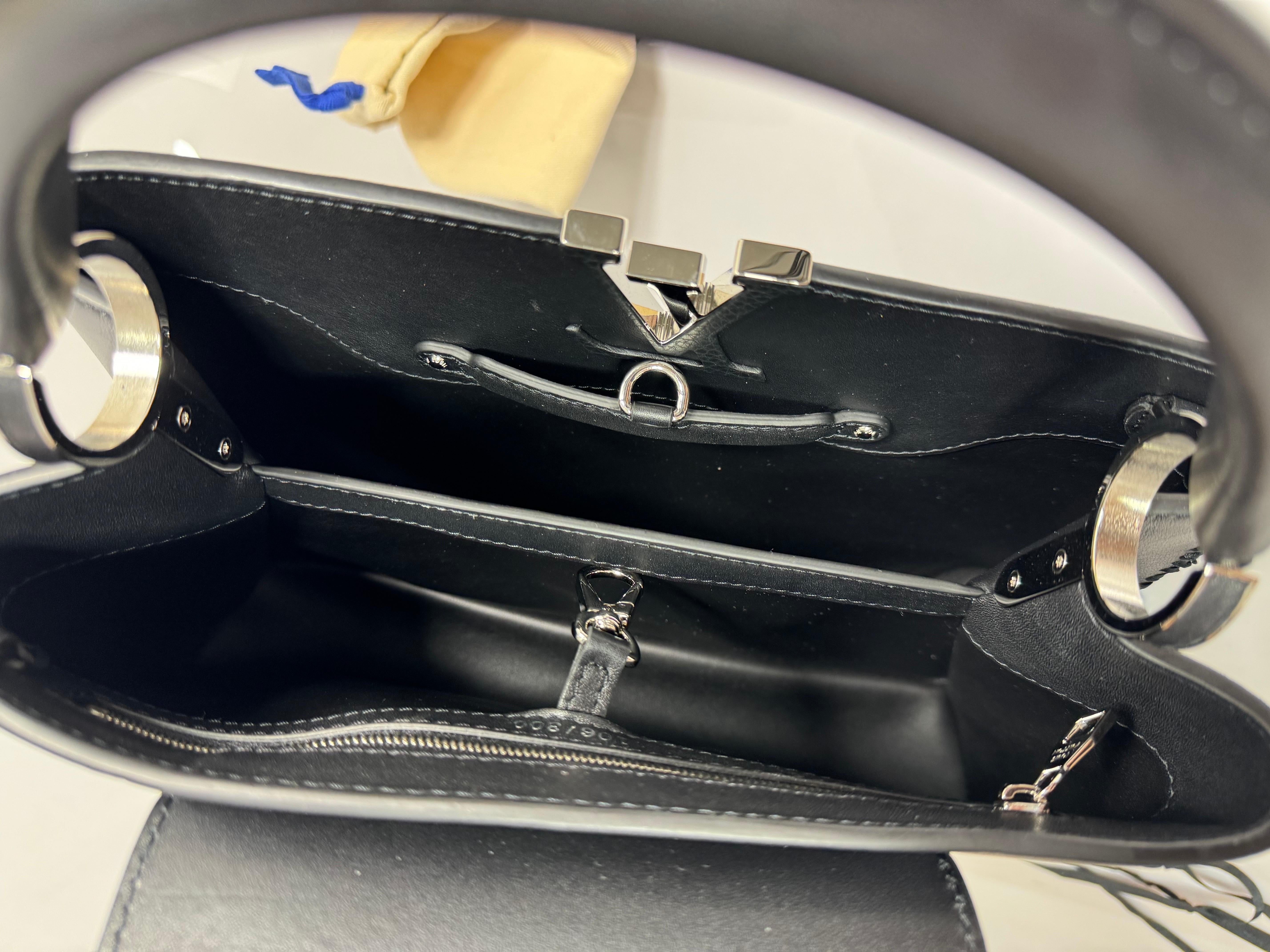 Louis Vuitton Limited Edition Nicholas Hlobo's Artycapucines Handbag-NEW IN BOX For Sale 8