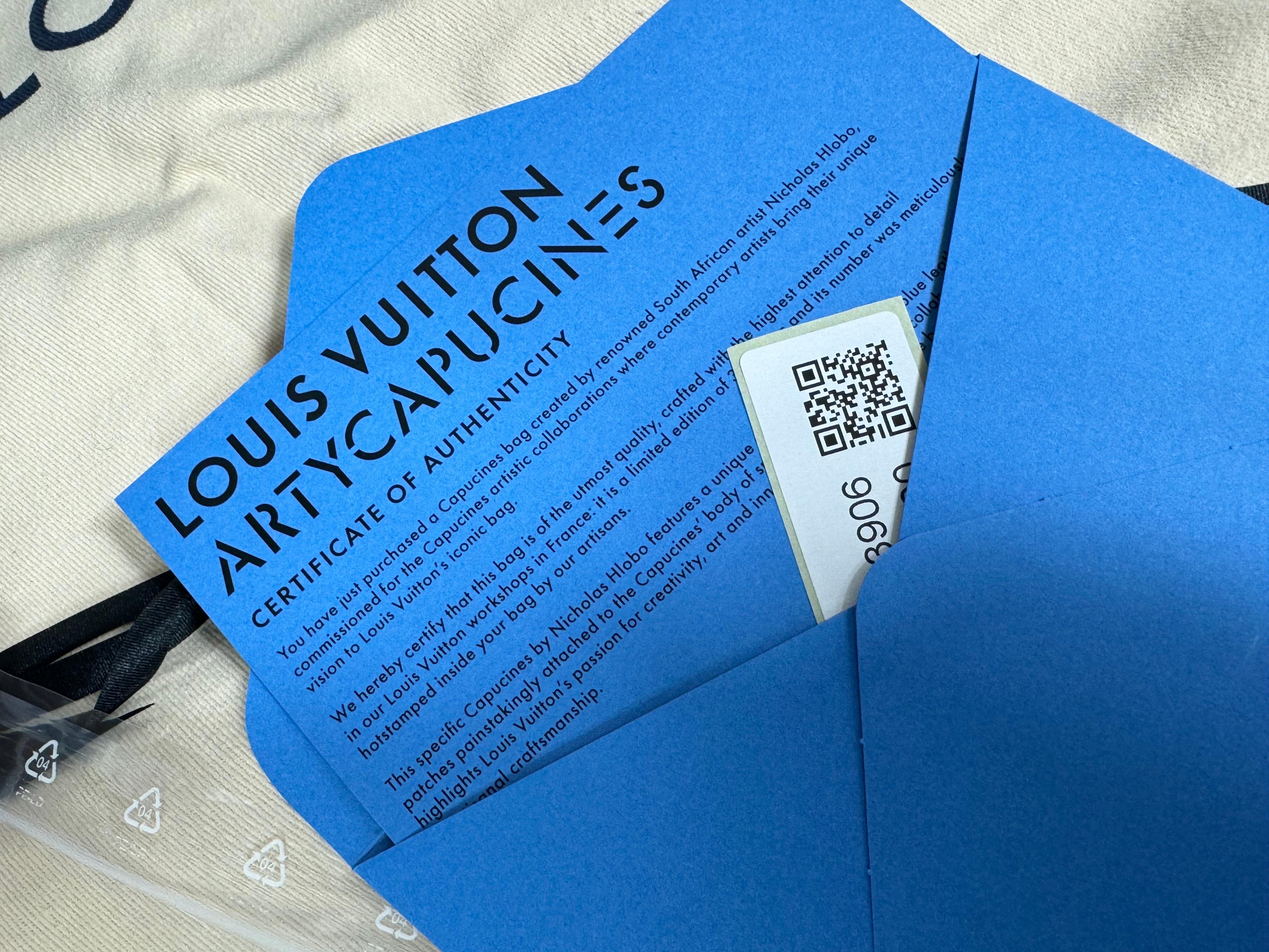 Louis Vuitton Limited Edition Nicholas Hlobo's Artycapucines Handtasche-NEW IN BOX im Angebot 12