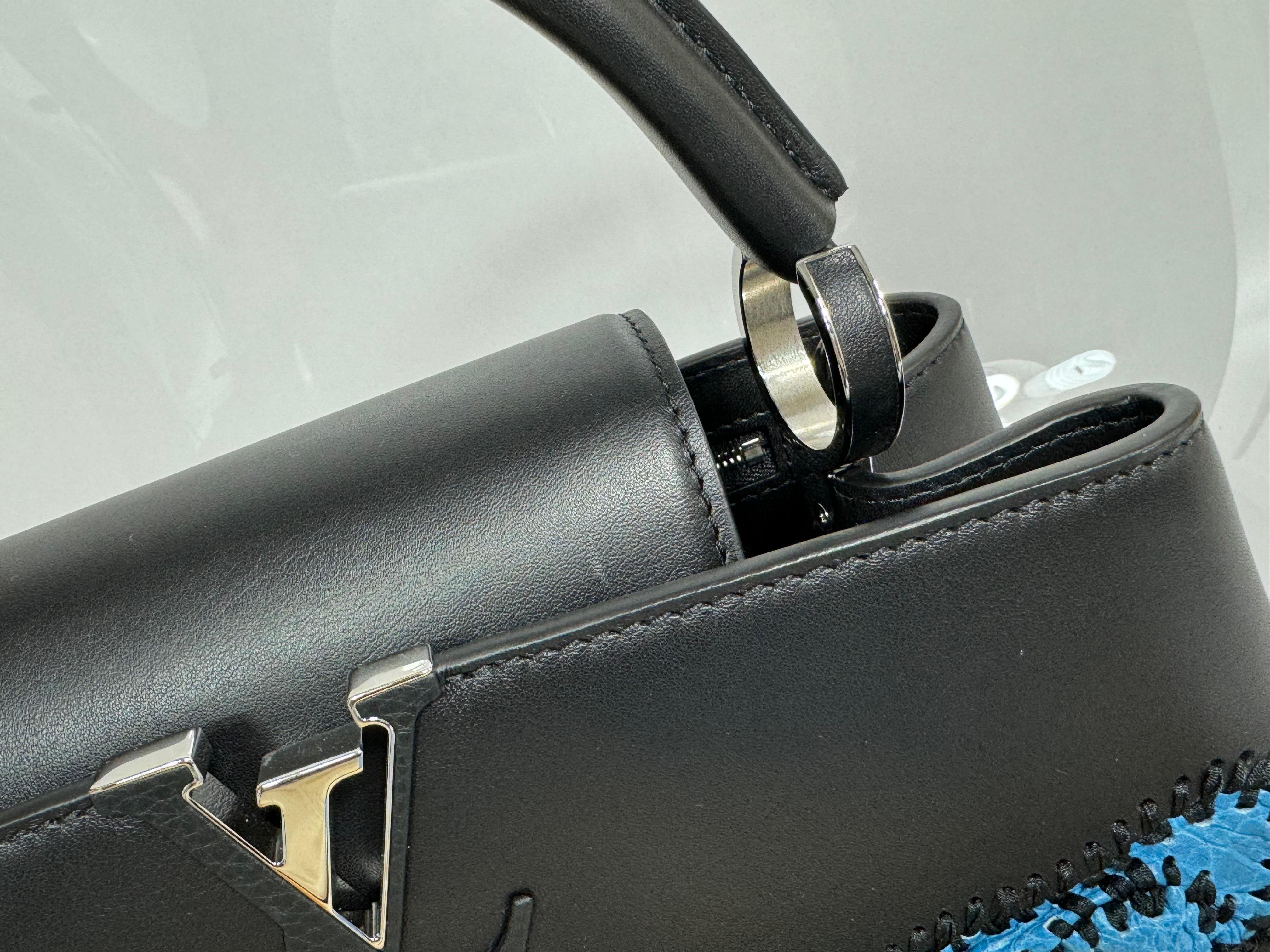 Louis Vuitton Limited Edition Nicholas Hlobo's Artycapucines Handbag-NEW IN BOX For Sale 15