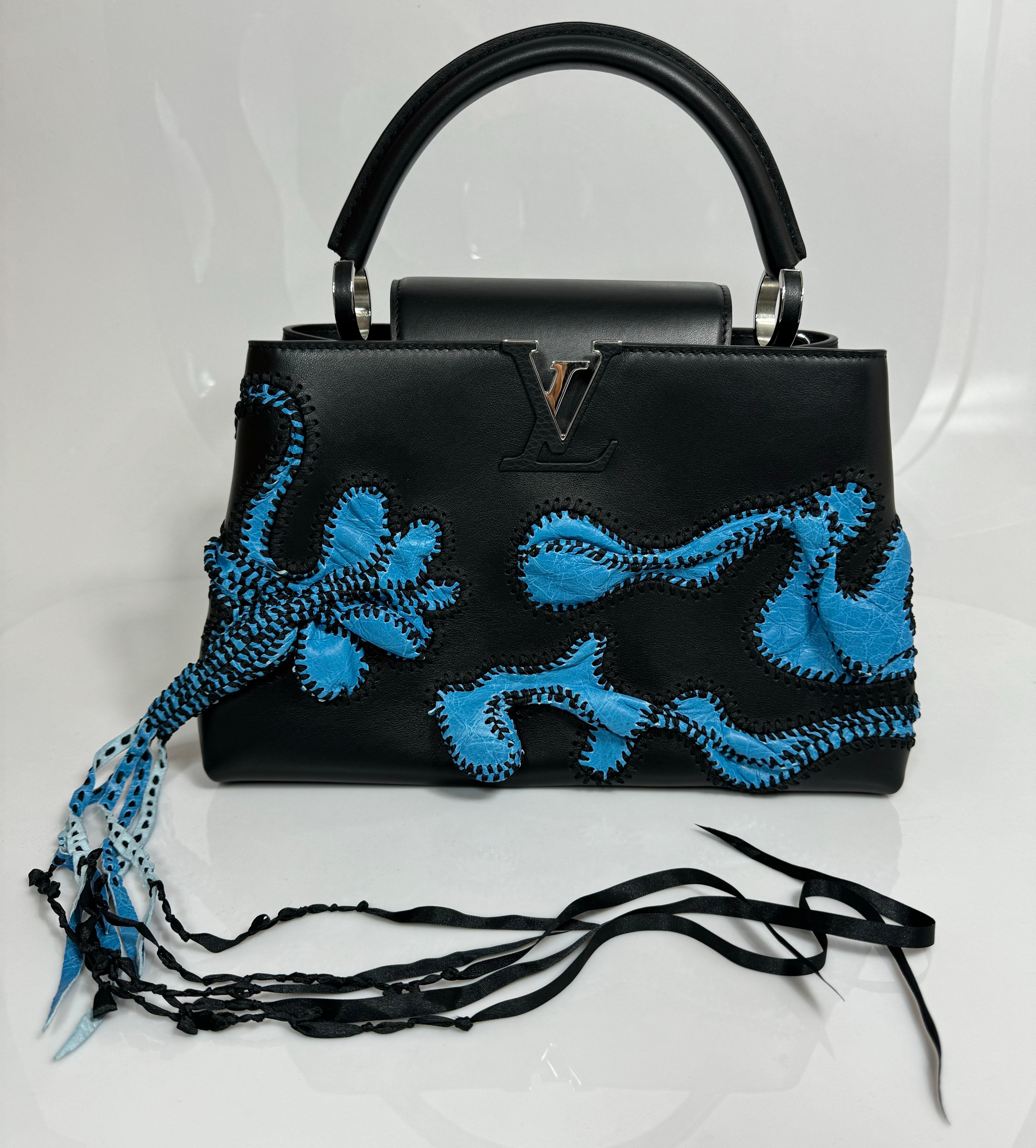 Women's or Men's Louis Vuitton Limited Edition Nicholas Hlobo's Artycapucines Handbag-NEW IN BOX For Sale