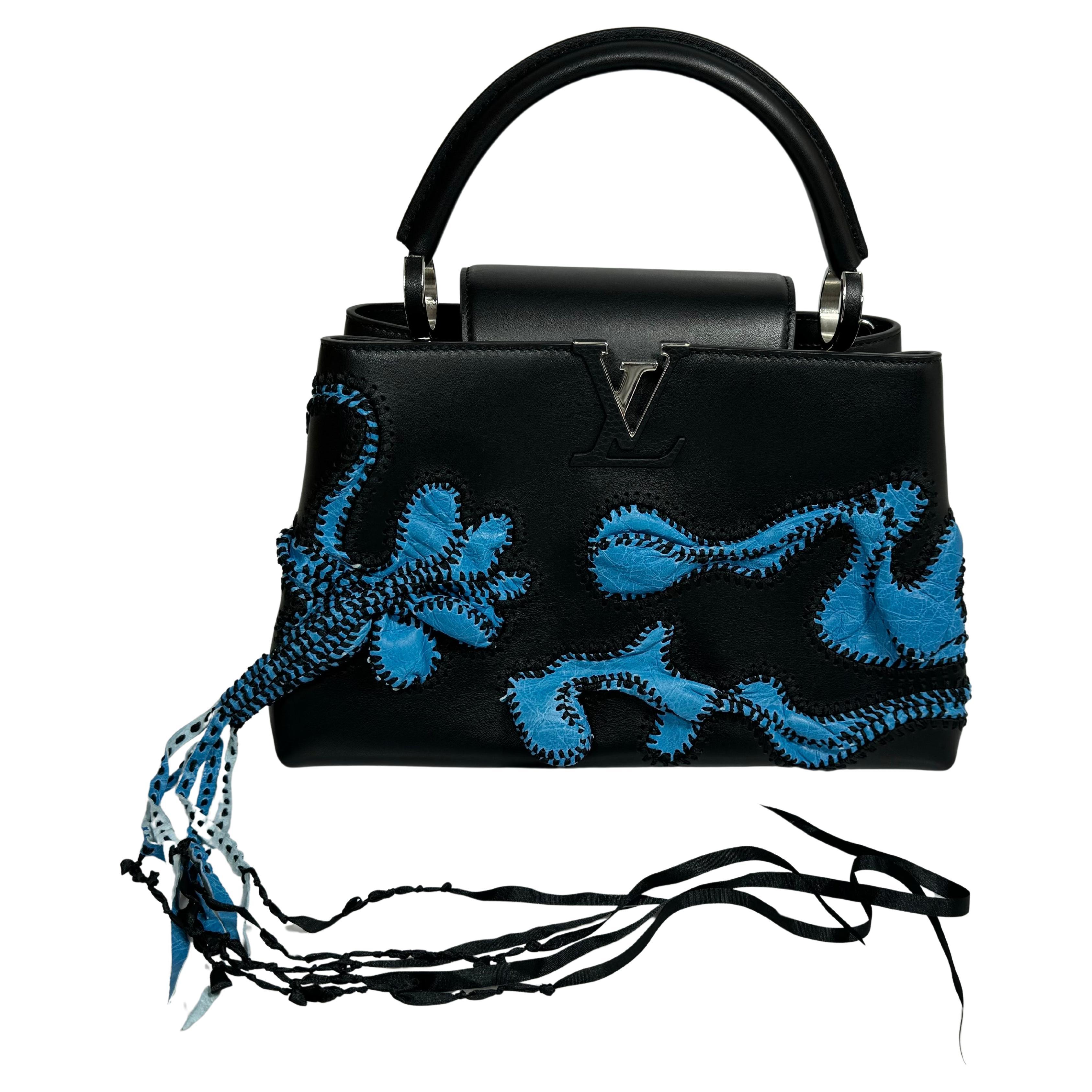 Louis Vuitton Limited Edition Nicholas Hlobo's Artycapucines Handbag-NEW IN BOX For Sale