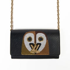 Louis Vuitton Limited Edition Nicolas Ghesquiere Leather and Sequin Owl Twist
