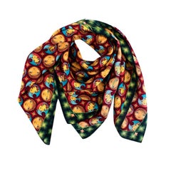 Louis Vuitton Limited Edition Os Gemeos Mosaic Silk Sqaure Scarf