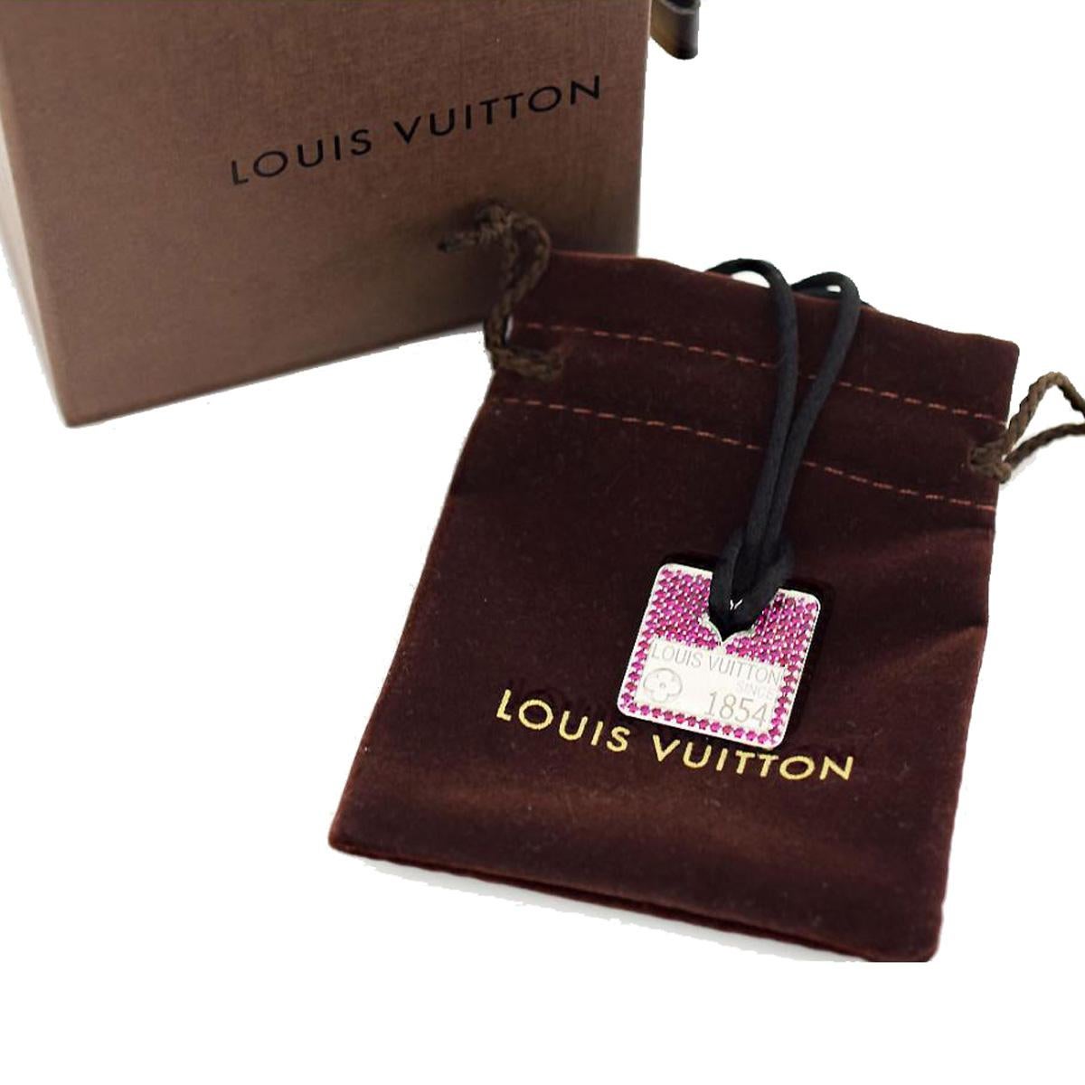 Louis vuitton pink sapphire and diamond necklace bling empire price Clearance