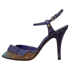Louis Vuitton Limited Edition Purple Flash Jokes Sandals Sz.37