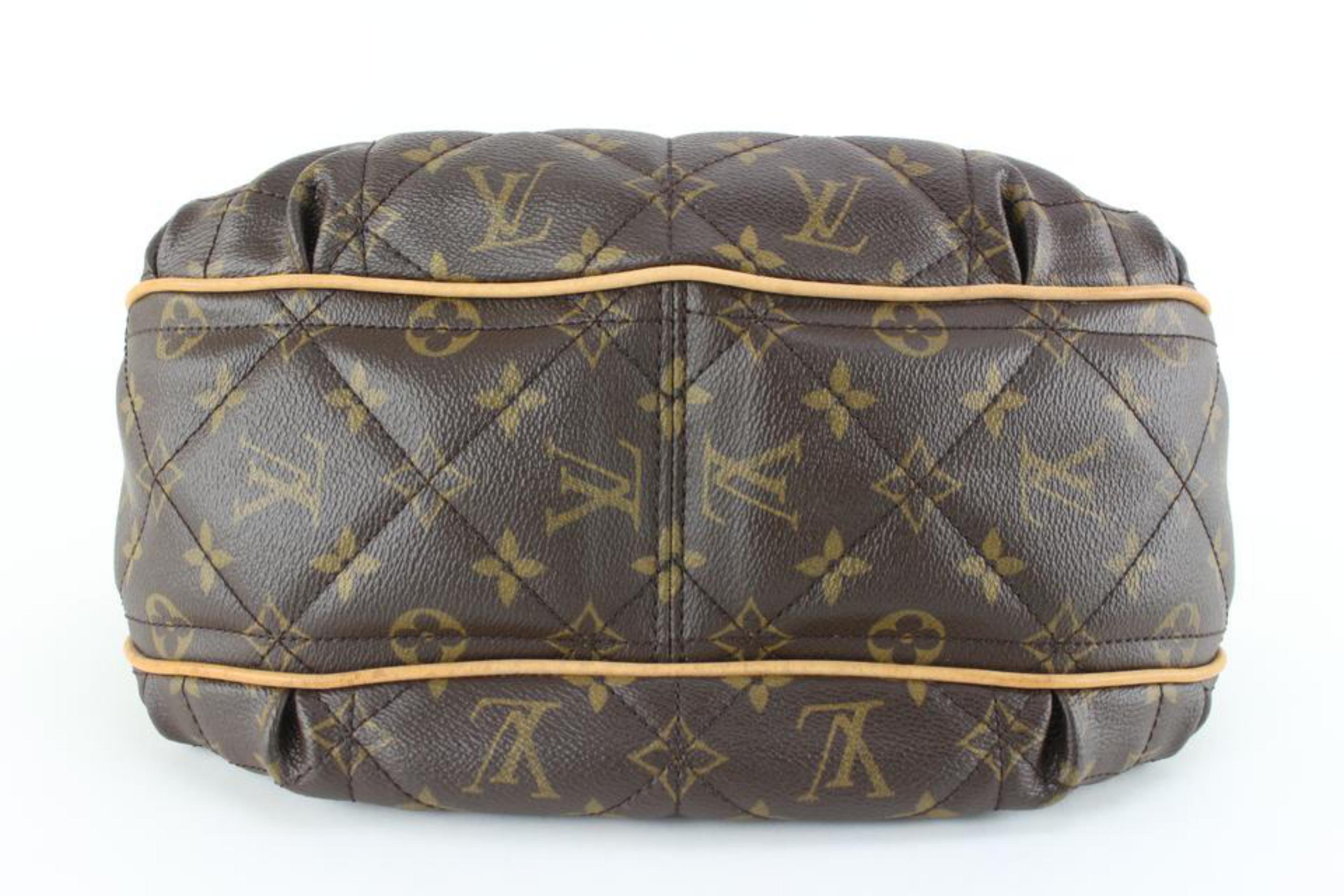 Brown Louis Vuitton Limited Edition Quilted Monogram Etoile City PM Hobo Bag 21lk830s