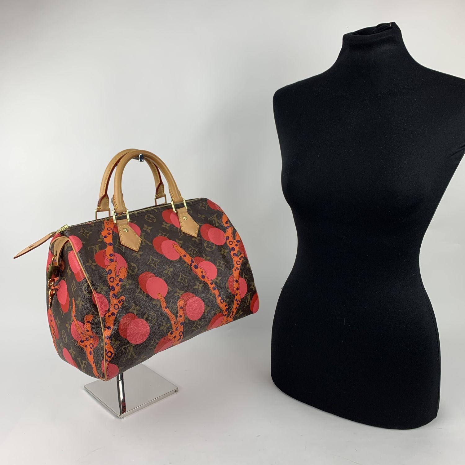 We offer Certificate of Authenticity provided by Entrupy for this item at no further cost.

Gorgeous limited edition Louis Vuitton 'Ramages Speedy 30' from the Spring/Summer 2015 spring/summer collection. Crafted from Louis Vuitton's monogram coated