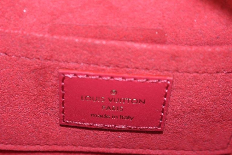 Louis Vuitton Limited Edition Red Quilted Leather New Wave Heart