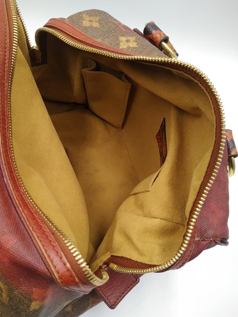 LOUIS VUITTON Louis Vuitton Monogram Jokes Mancrazy Handbag M95737 Canvas  Rouge