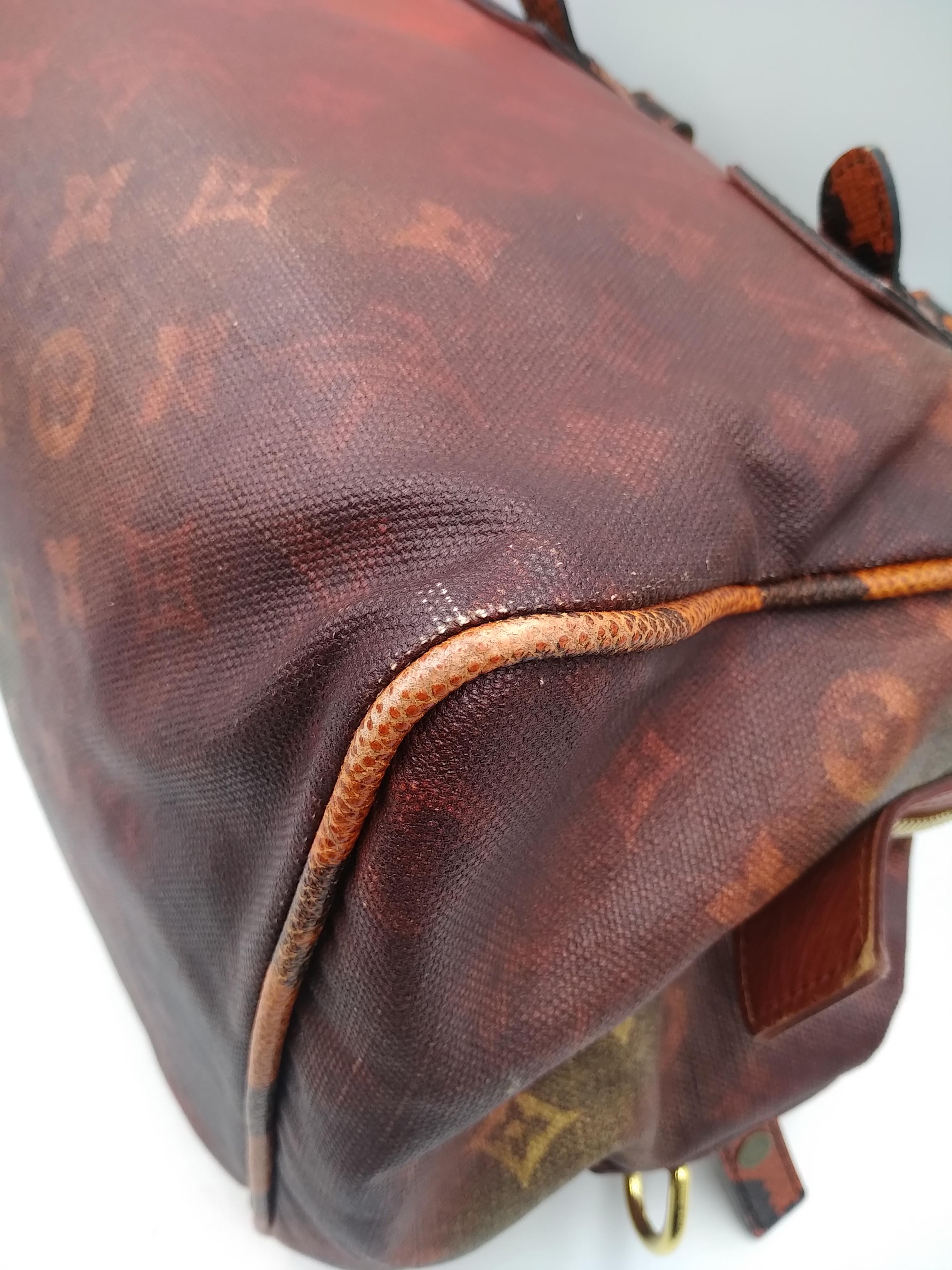 Richard Prince Rote Monogrammierte Mancrazy Jokes Tasche von Louis Vuitton in limitierter Auflage 9