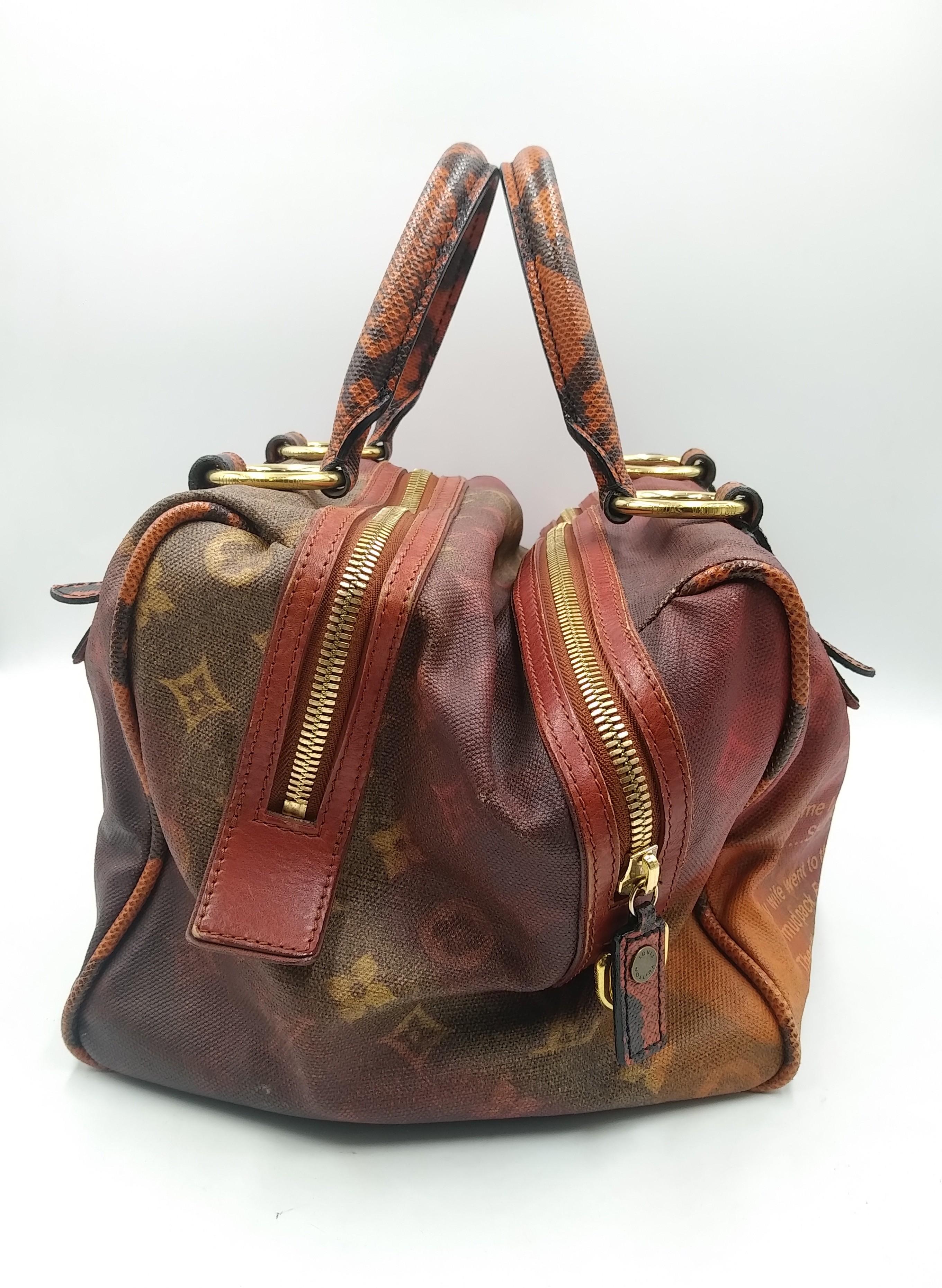 Richard Prince Rote Monogrammierte Mancrazy Jokes Tasche von Louis Vuitton in limitierter Auflage 1