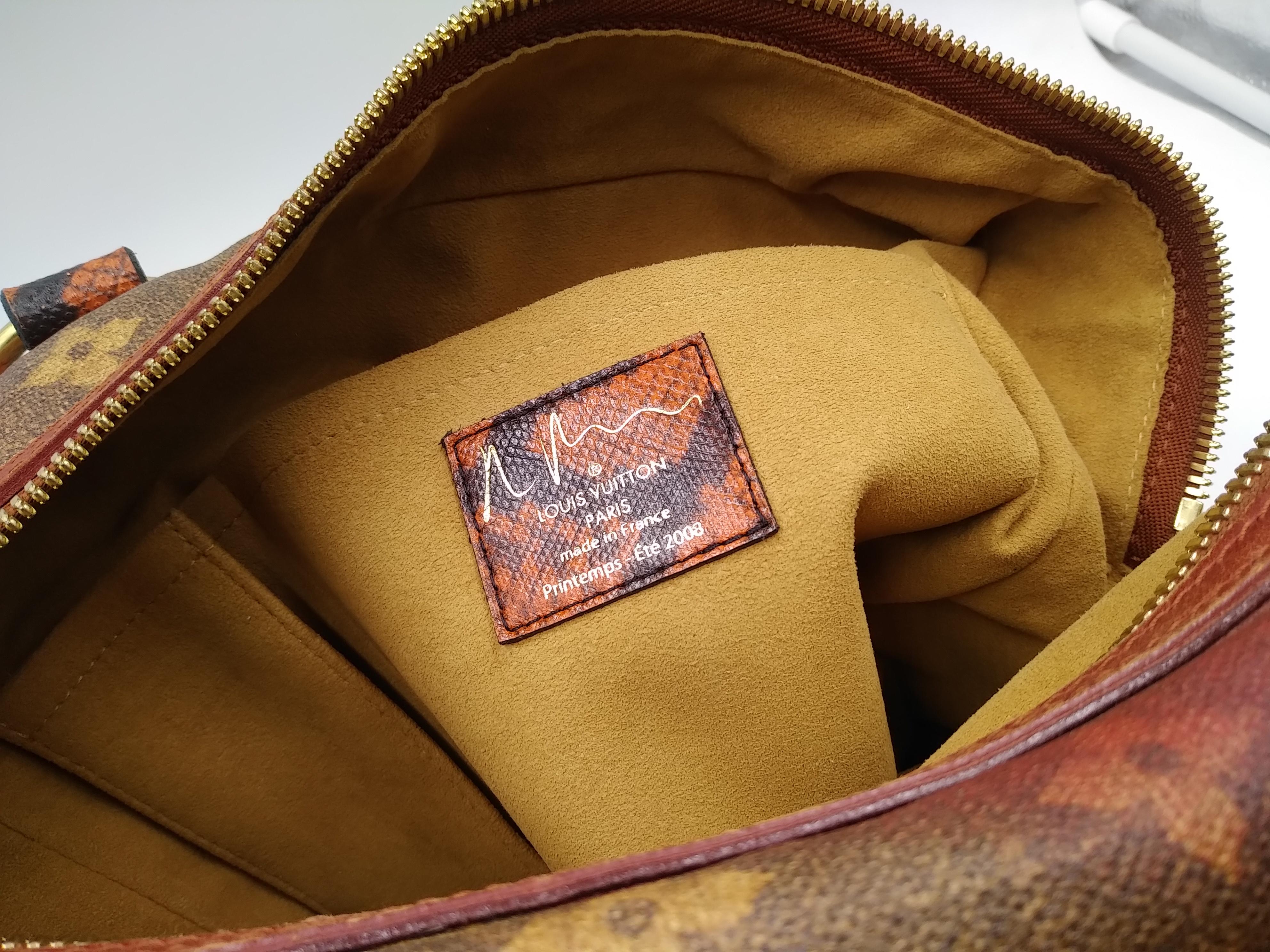 Richard Prince Rote Monogrammierte Mancrazy Jokes Tasche von Louis Vuitton in limitierter Auflage 4