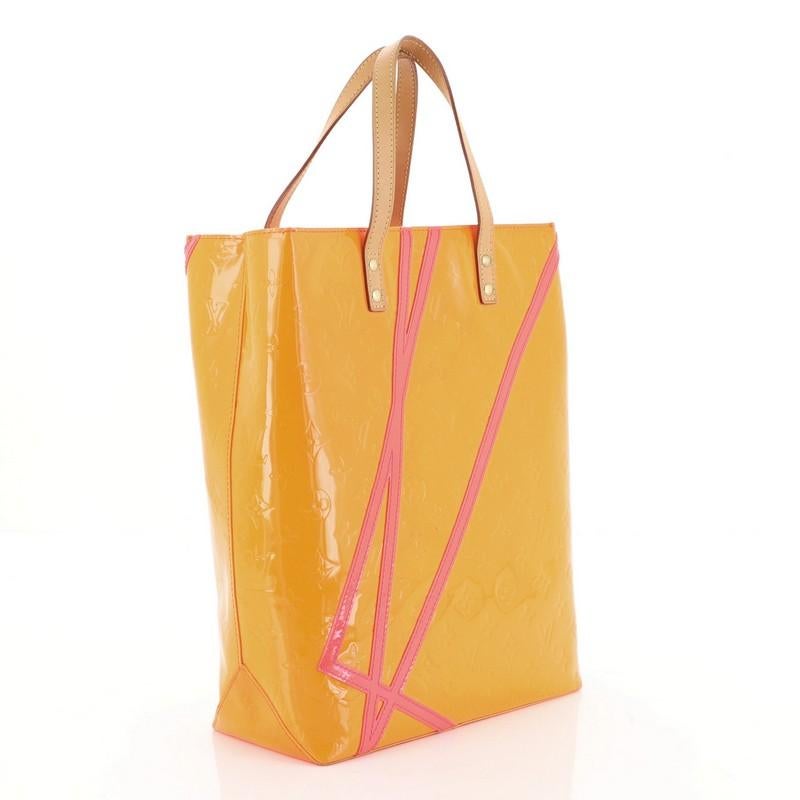Orange Louis Vuitton Limited Edition Robert Wilson Reade Tote Vernis MM