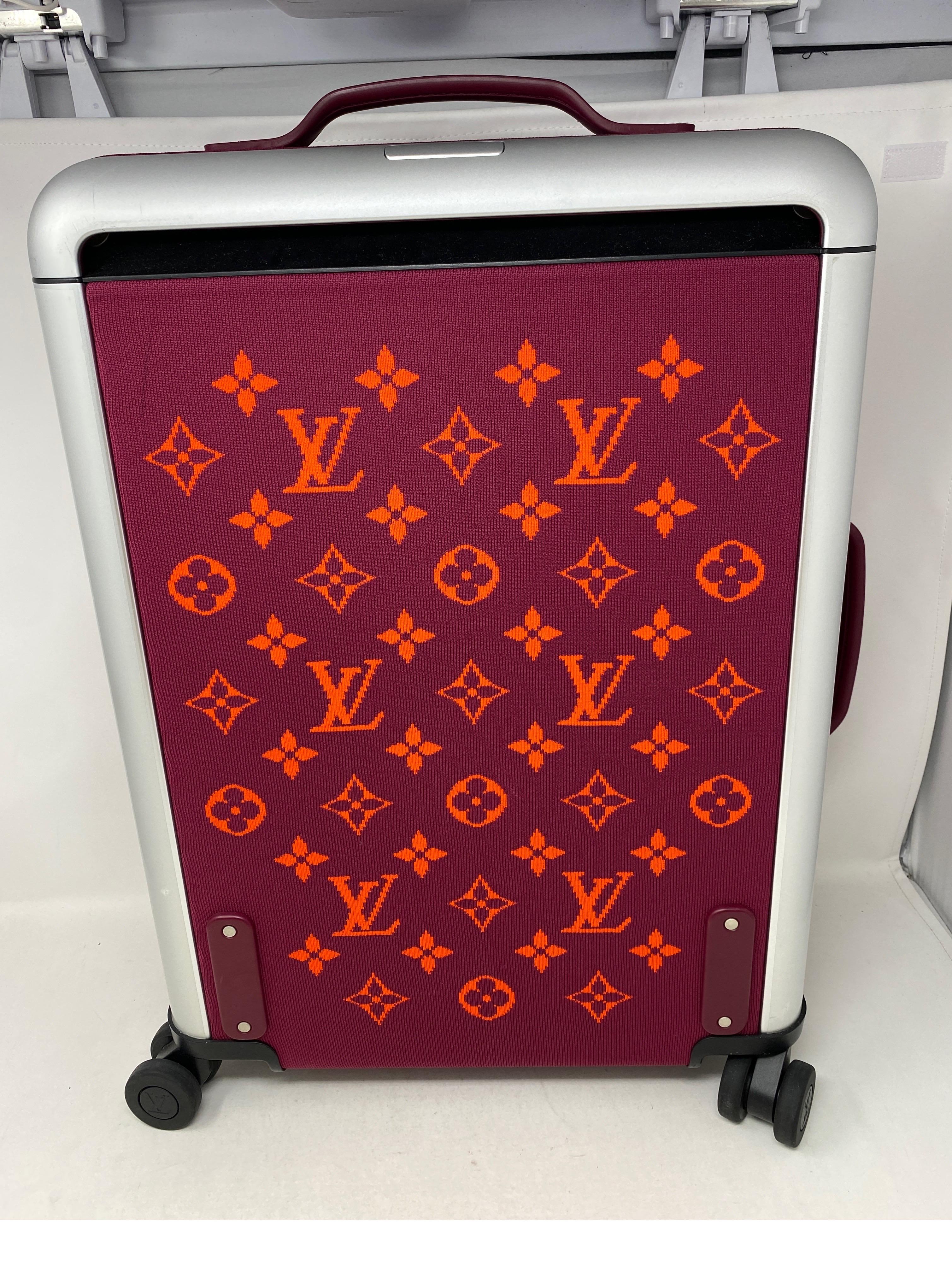 Red Louis Vuitton Limited Edition Roller Suitcase