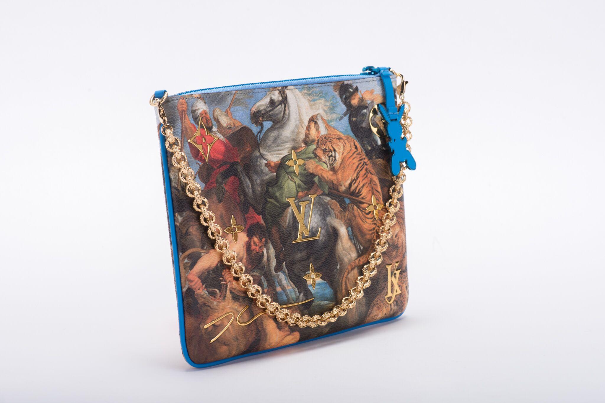 Louis Vuitton Limited Edition Rubens Koons Pochette Bag For Sale 2