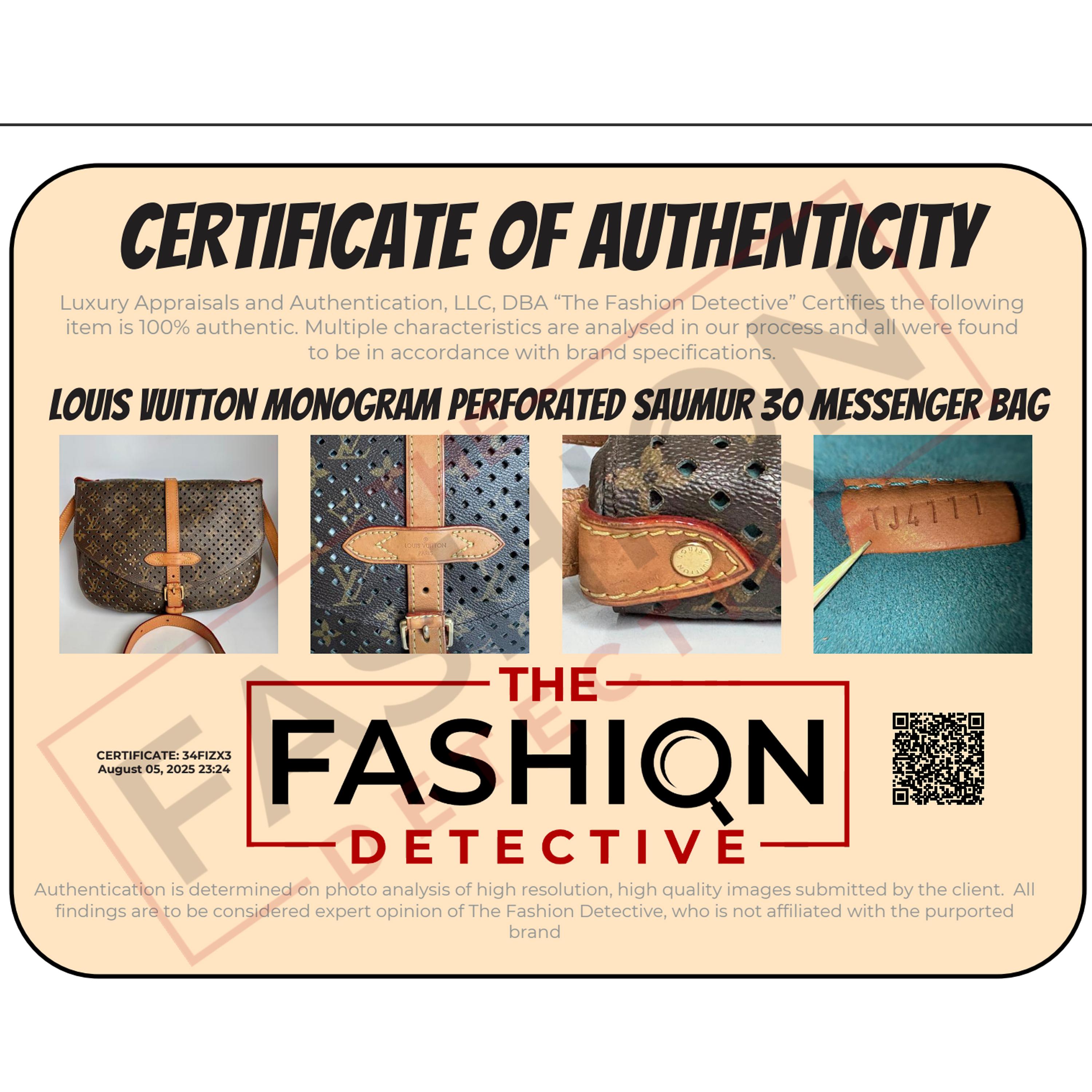 Louis Vuitton Limited Edition Saumur Tasche Monogram Flore Perforiert im Angebot 8