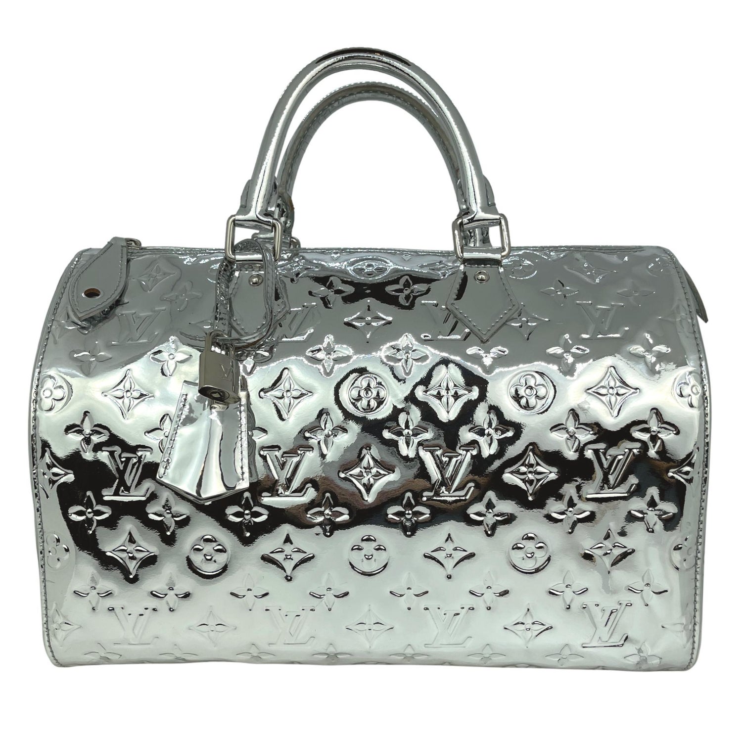 Louis Vuitton Limited Edition Silver Monogram Miroir Speedy 35, myGemma