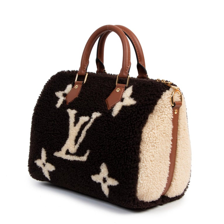 Louis Vuitton Speedy Bandouliere Bag Monogram Giant Teddy Fleece 25 -  ShopStyle