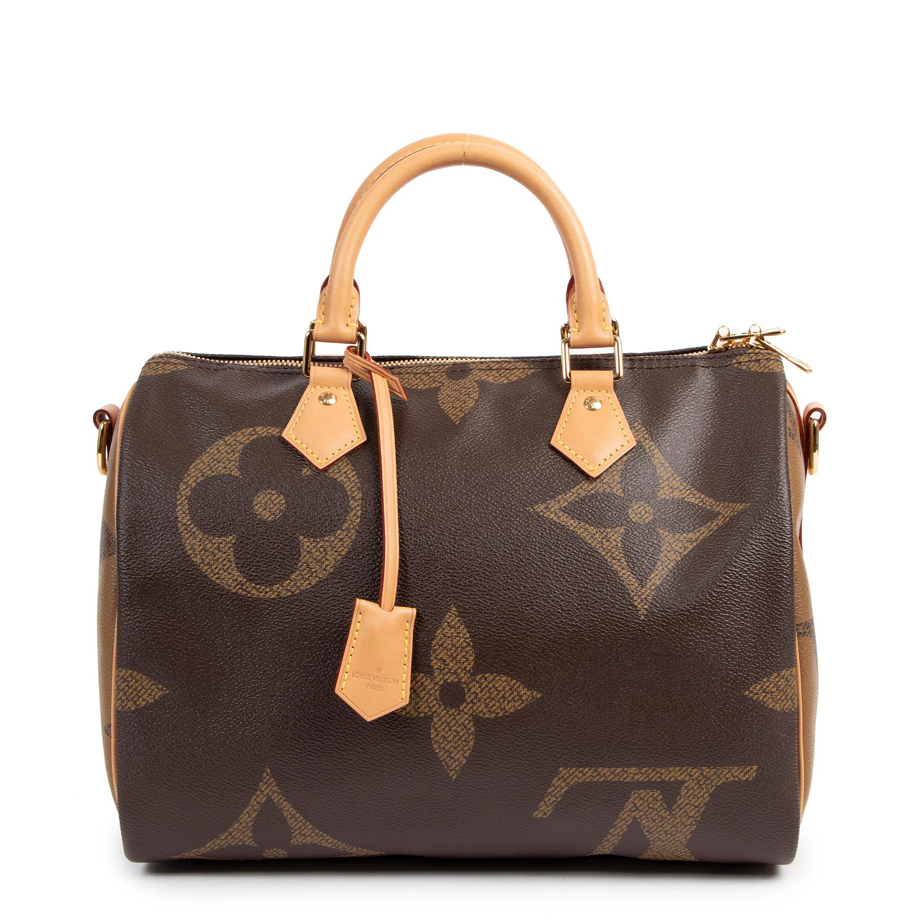 Black Louis Vuitton Speedy Bandoulière 30 Giant Monogram Bag 