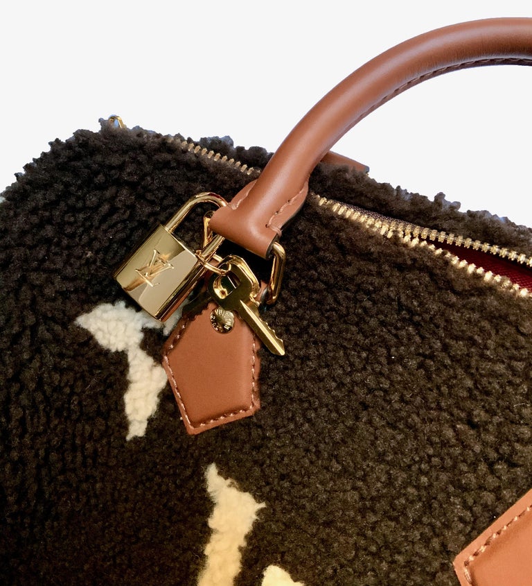 Louis Vuitton Limited Edition Speedy Bandouliere 25 Teddy Monogram Bag at 1stdibs