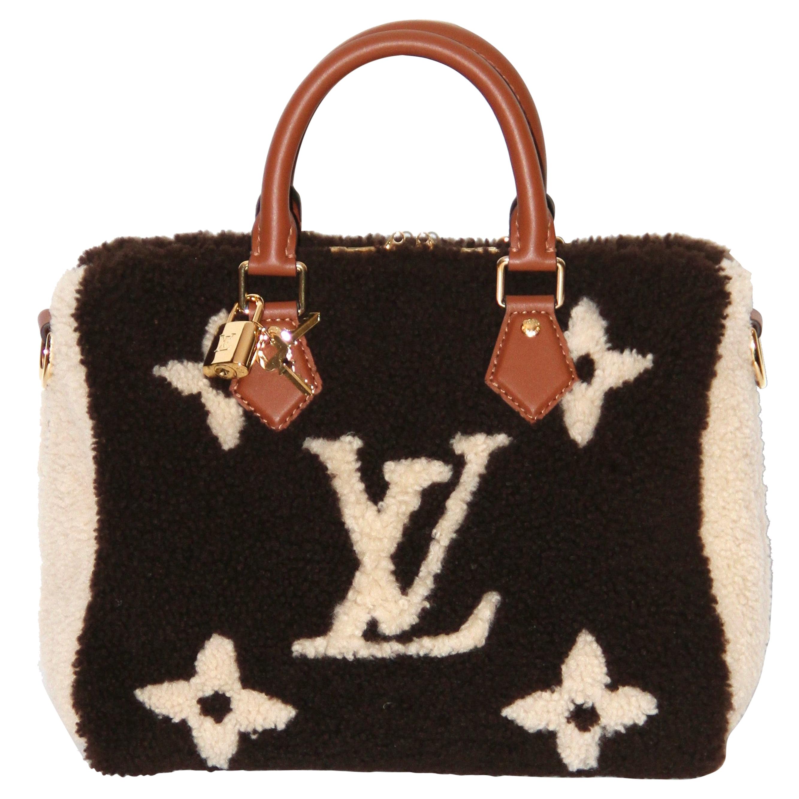 Louis Vuitton Limited Edition Speedy Bandouliere 25 Teddy Monogram Bag
