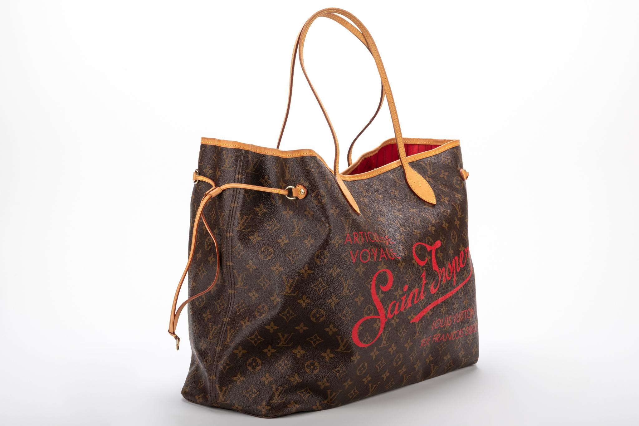 Louis Vuitton super limited edition from the 2010 reopening of the St Tropez store. XXL size not available in commerce. Comes with the original dust cover. 