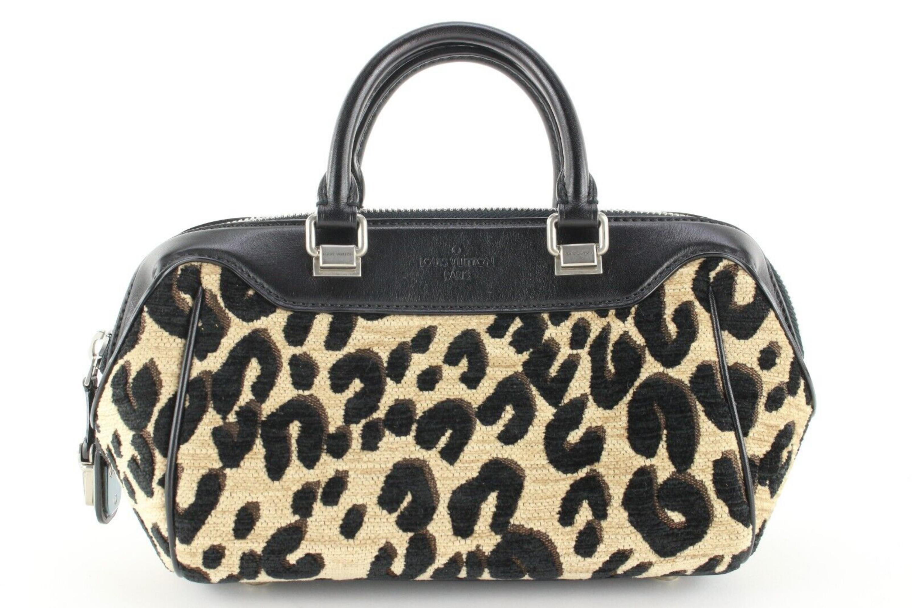 Louis Vuitton Limited Edition Stephen Sprouse Leopard Chenille Baby Bag 80L26a 5