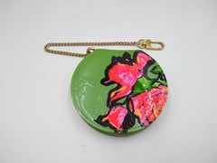 Louis Vuitton Limited Edition Stephen Sprouse Monogram Green Vernis Roses Coin