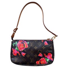 Louis Vuitton Limited Edition Stephen Sprouse Monogram Rose Accessories Pochette