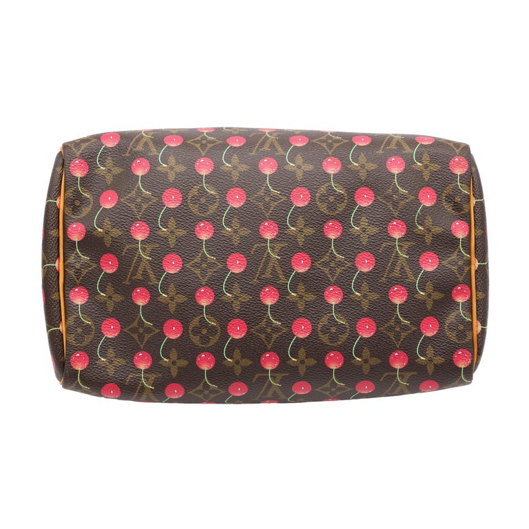 LOUIS VUITTON x Takashi Murakami Speedy 25 in Cherry Monogram Canvas 2005  For Sale at 1stDibs