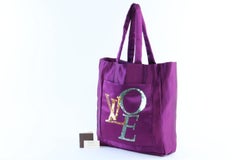 Louis Vuitton Limited Edition That's Love Large Tote 225138 Satin Shoulder Bag