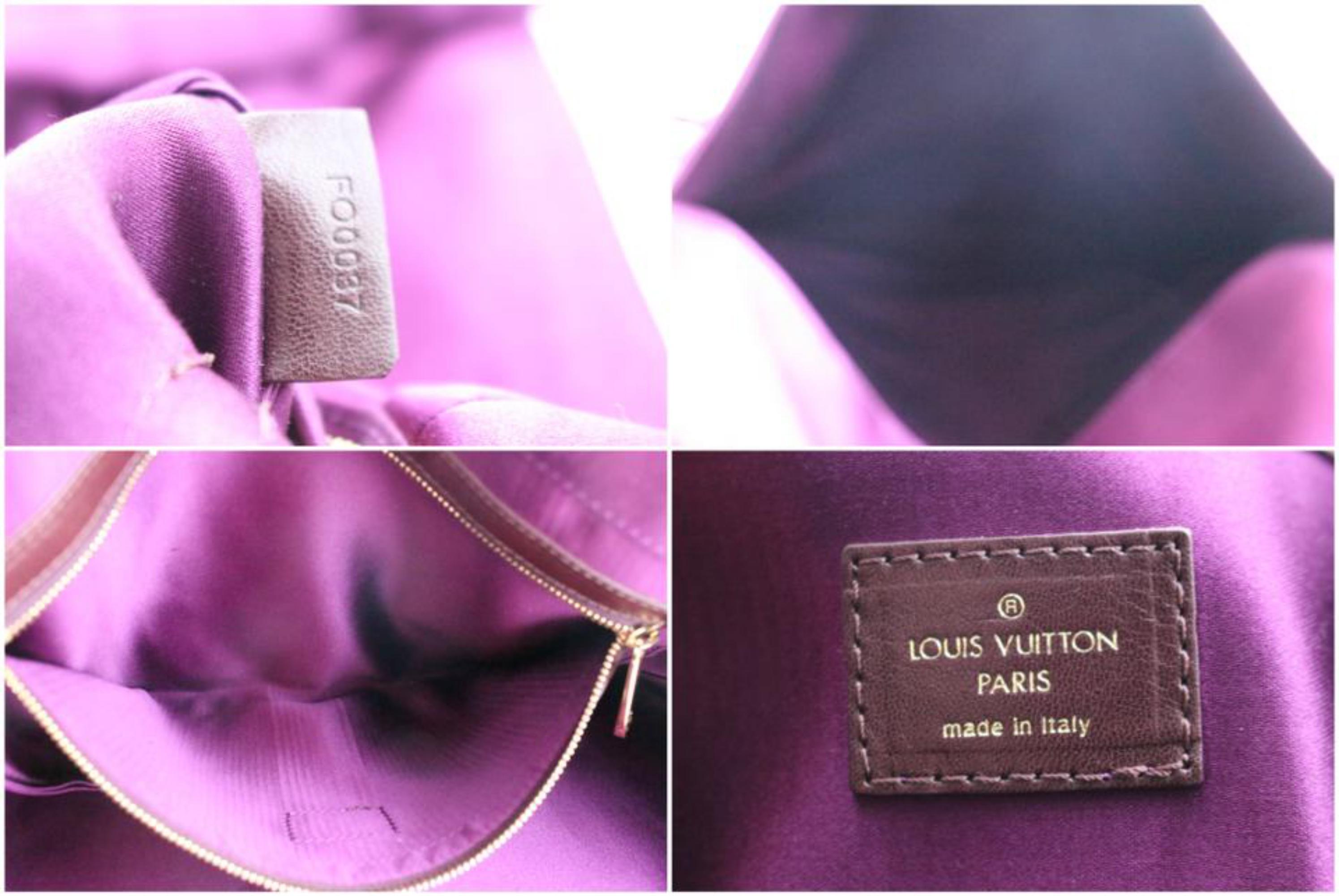 Purple Louis Vuitton Limited Edition That's Love Large Tote 225138 Satin Shoulder Bag For Sale