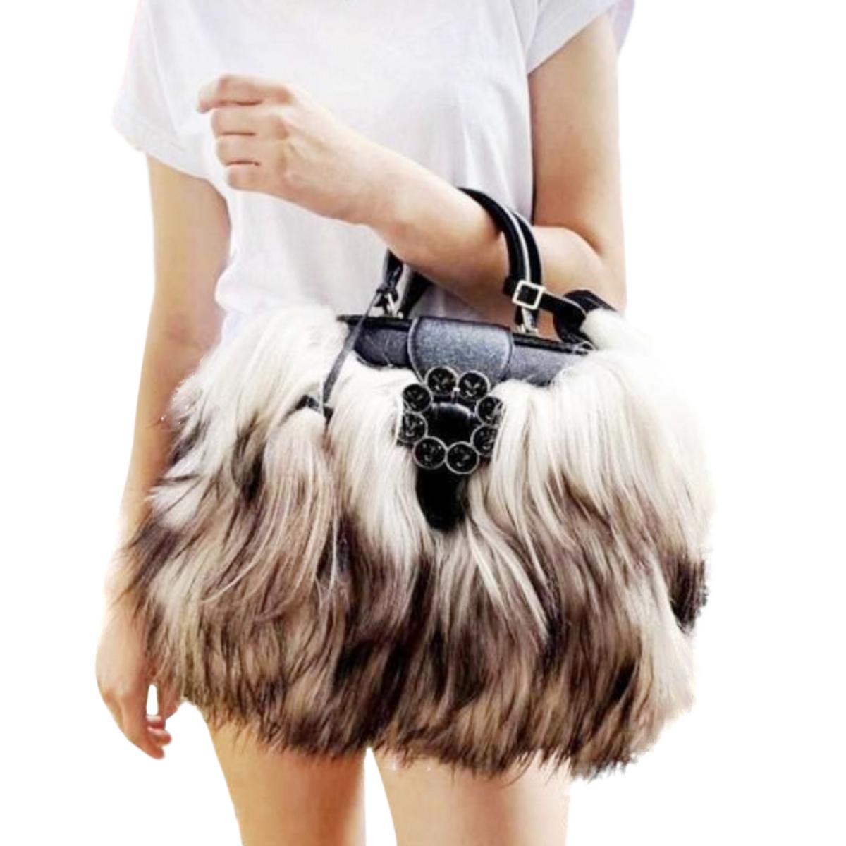 Louis Vuitton Limited Edition Transsiberian Goat Hair Tote Bag

- Limited Edition from 2012-2013 Winter Fall
- Dip-dyed long hair goat fur and grained leather
- Inspired by the Transsiberian Railway that connects Moscow to the Russian Far East and