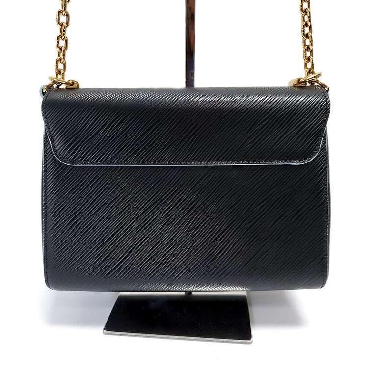 Louis Vuitton Black Epi Leather Bloom Flower Twist Bag