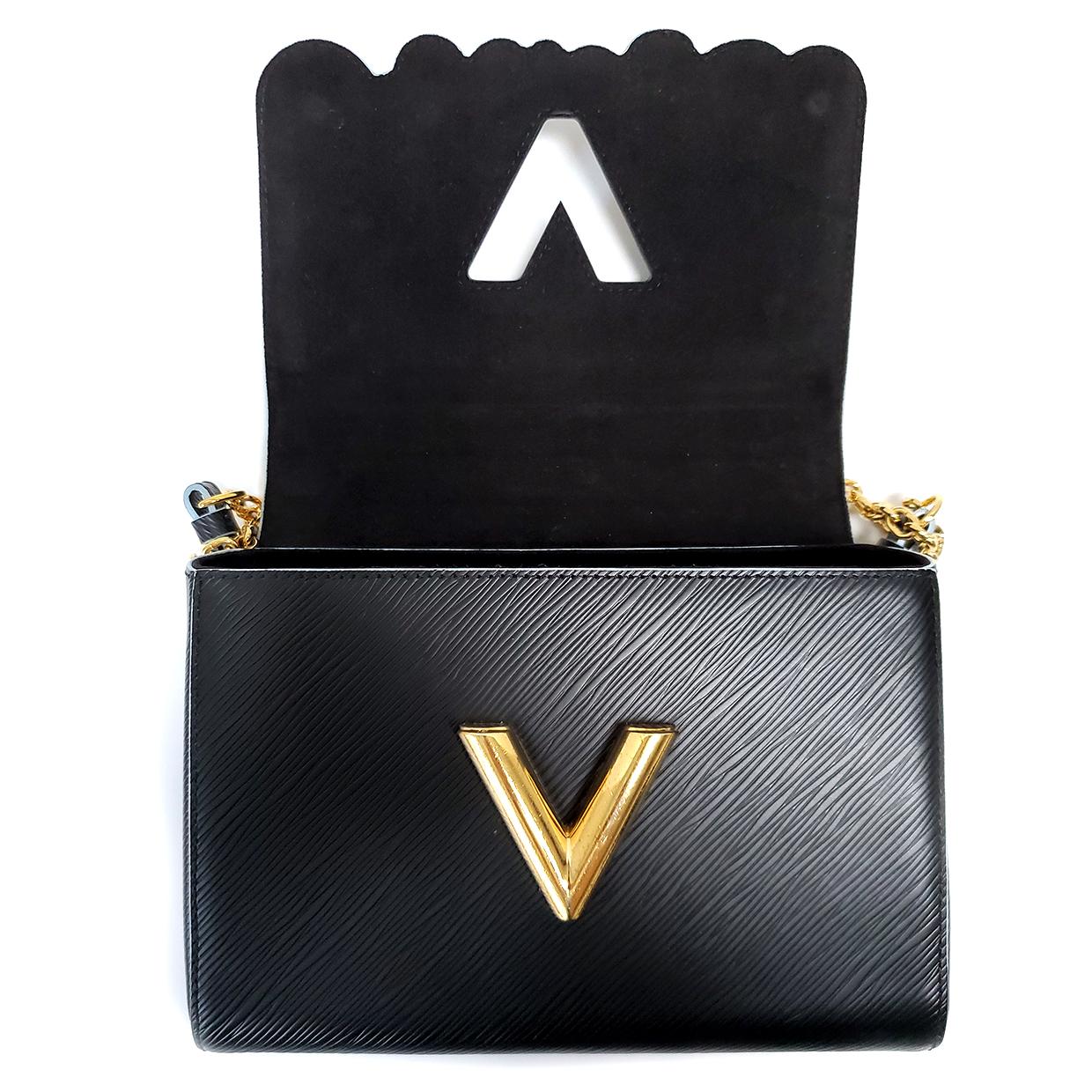 Women's Louis Vuitton Limited Edition Twist Bloom Flower Black Epi Leather Handbag