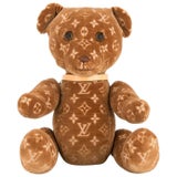 Louis Vuitton NEW Limited Edition Pink Wood Figurine Decorative Bear Toy  Figure For Sale at 1stDibs