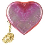 LOUIS VUITTON Vernis Heart Coin Purse Rose Indien 686863