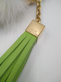 Louis Vuitton Limited Edition Vert Fur Foxy Bag Charm and Key Chain