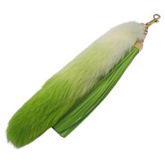 Louis Vuitton Limited Edition Vert Fur Foxy Bag Charm and Key Chain