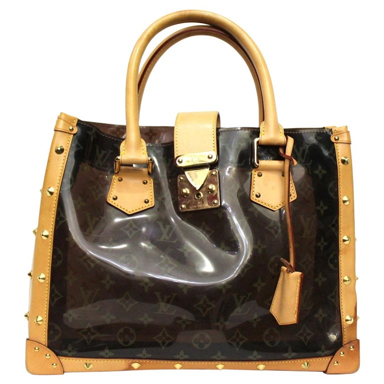 Louis Vuitton Limited Edition Vinyl Monogram Ambre Neo Cabas Cruise Bag For Sale at 1stdibs