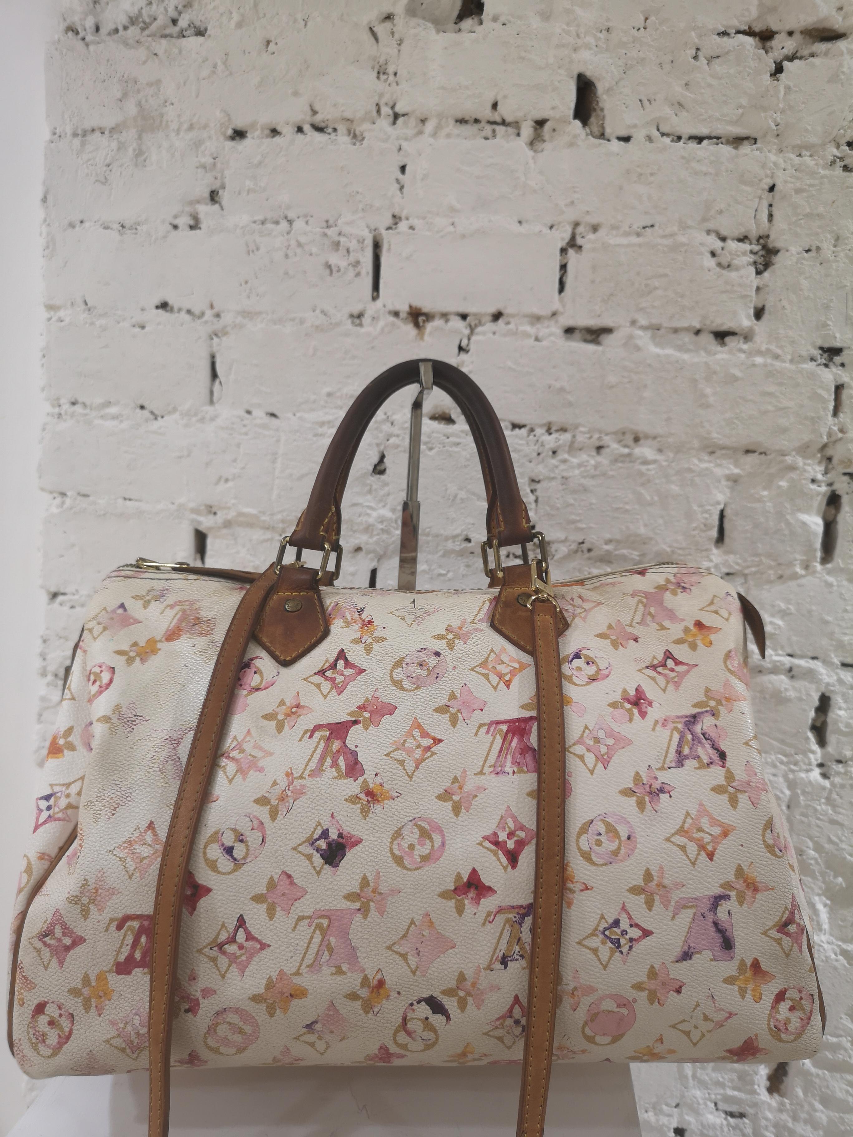Louis Vuitton Limited Edition Watercolor Speedy 6