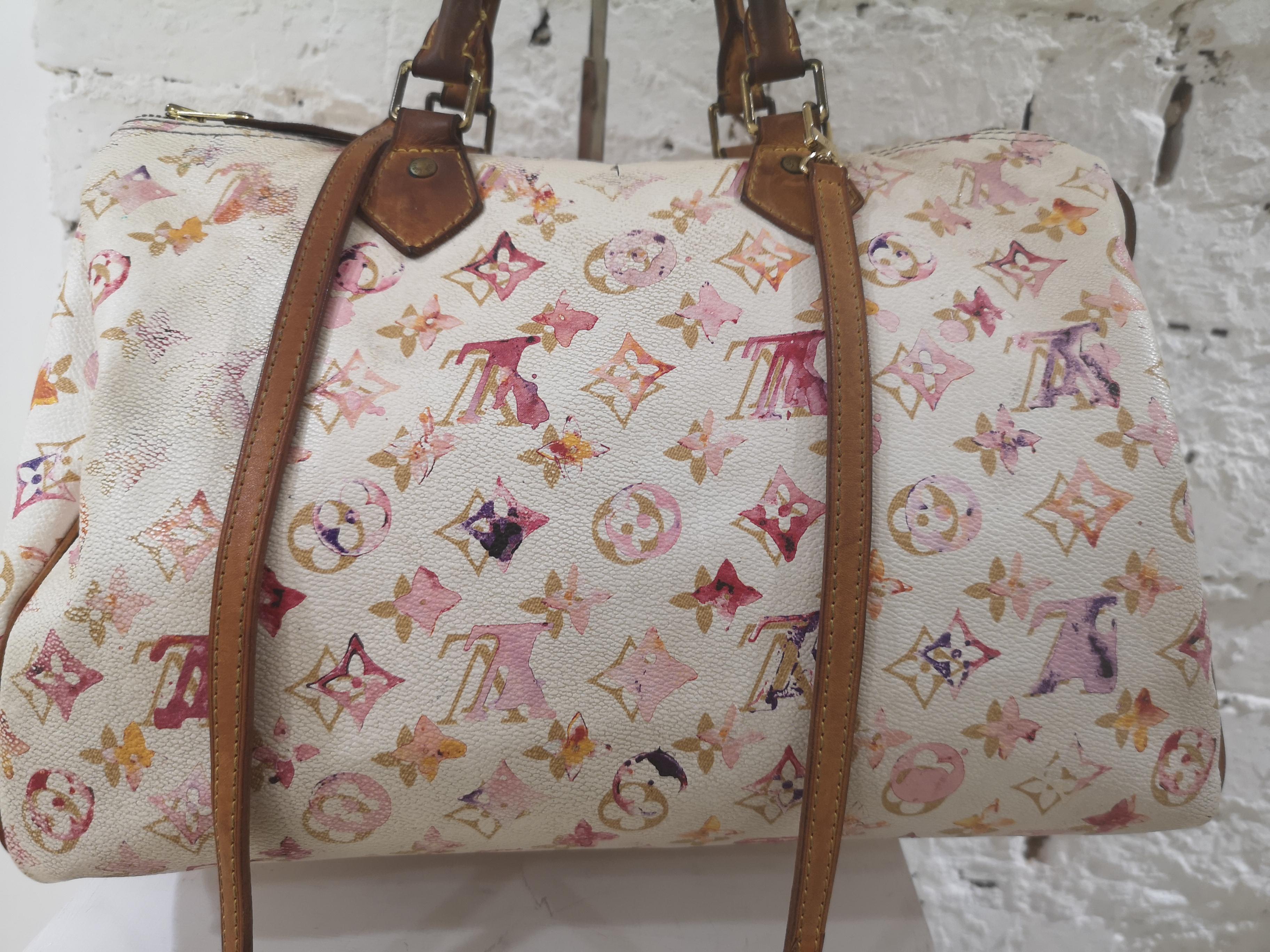 Louis Vuitton Limited Edition Watercolor Speedy 7