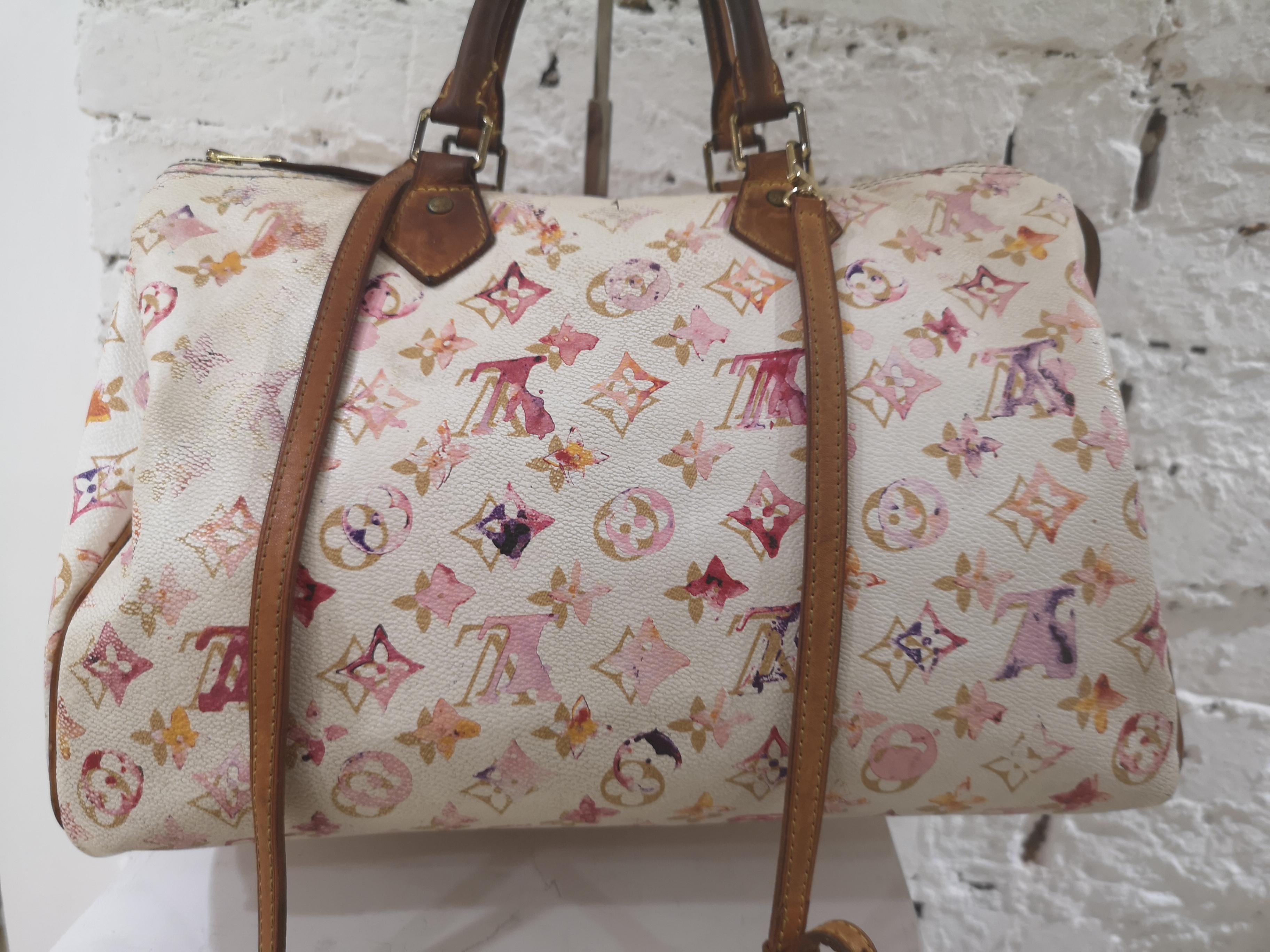 Louis Vuitton Limited Edition Watercolor Speedy 8