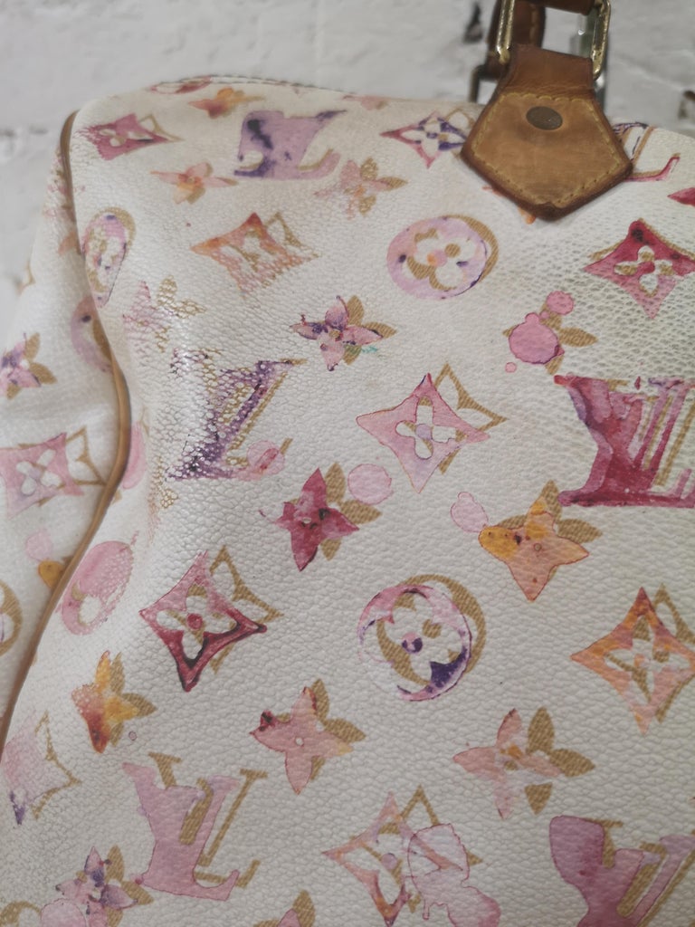 Louis Vuitton Limited Edition Watercolor Speedy at 1stDibs