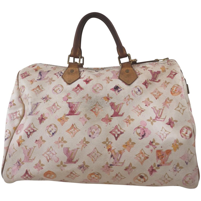 Louis Vuitton Limited Edition Watercolor Speedy at 1stDibs