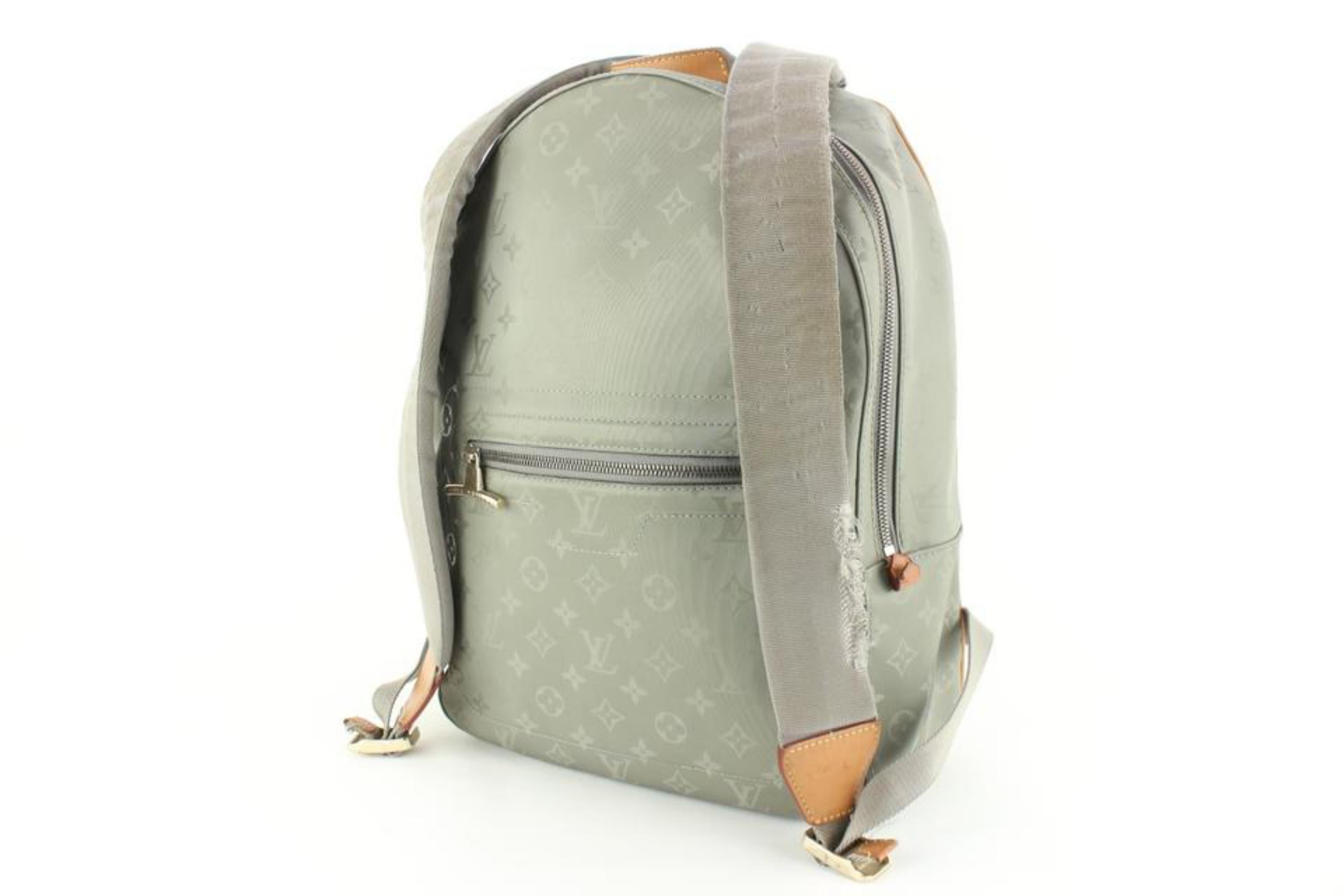 Louis Vuitton Limited Grey Titanium Backpack PM 20LK69S For Sale 3
