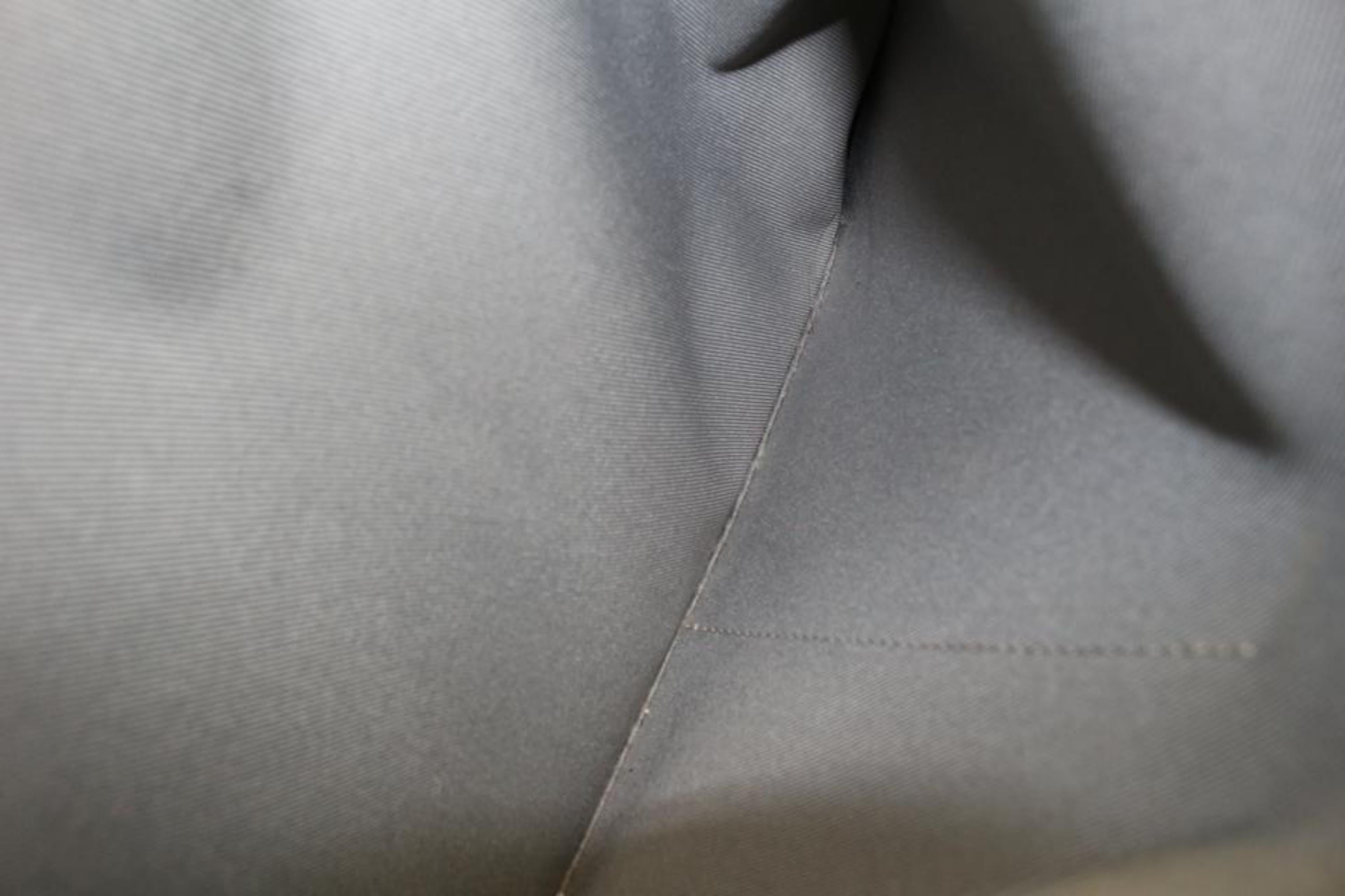 Louis Vuitton Gray Monogram Titanium Voyager Belt Grey Cloth Metal