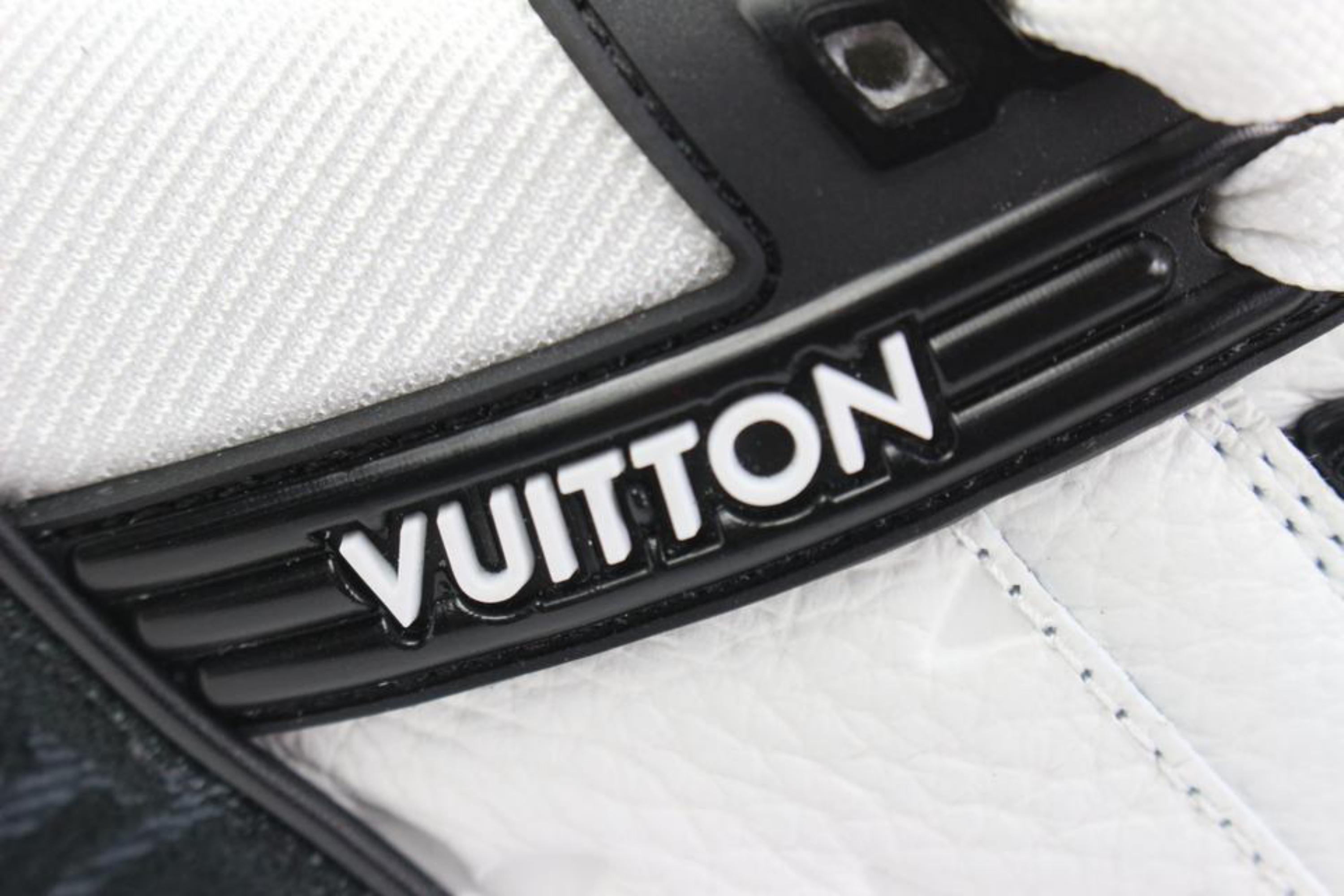 Louis Vuitton Limited Men's US 9 Virgil Abloh Black x White Trainer Sneaker  5