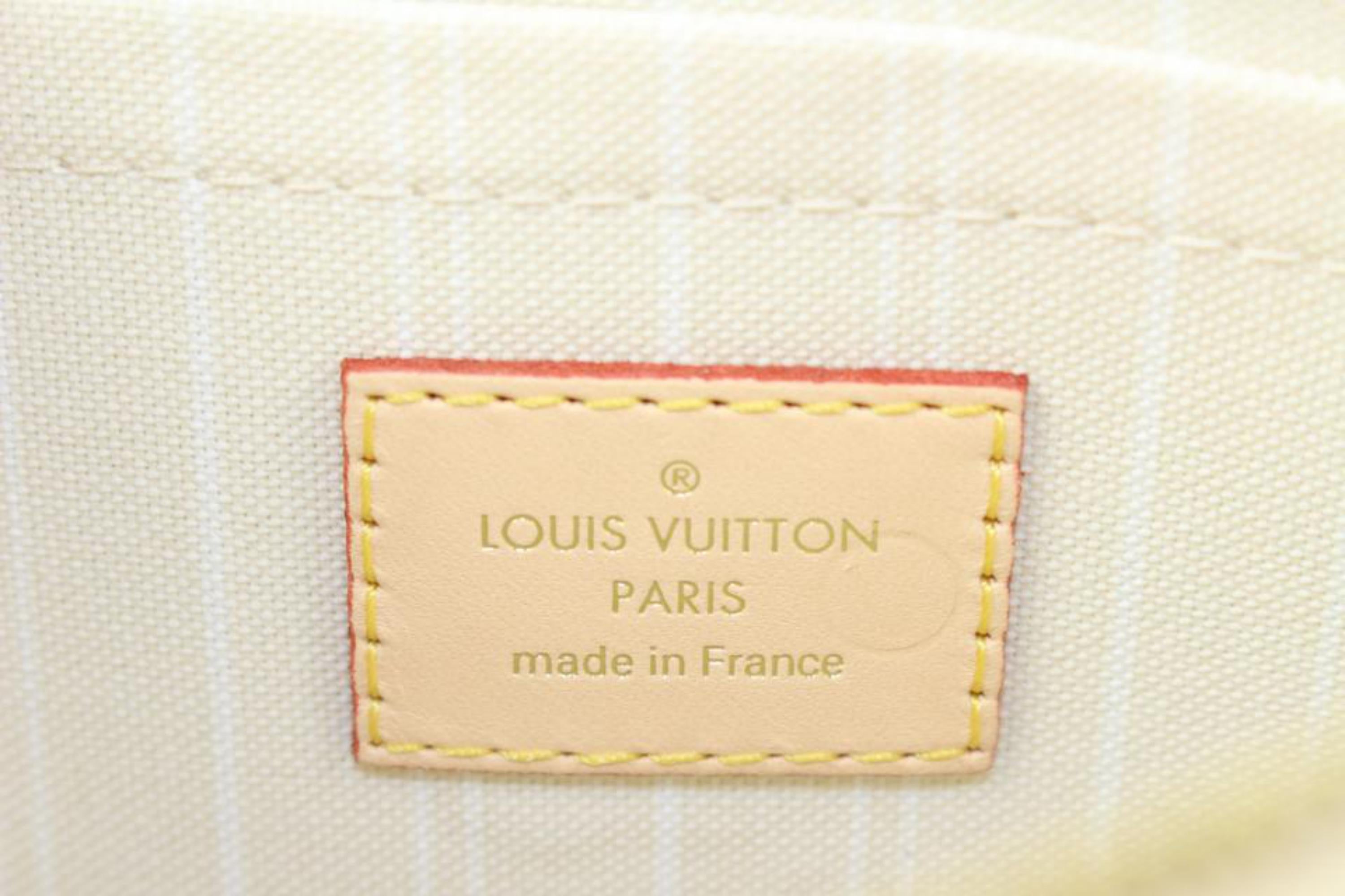 Louis Vuitton Limited Monogram Blue By the Pool Neverfull Pochette-Armbanduhr mit Monogramm Neverfull 21lk im Angebot 6